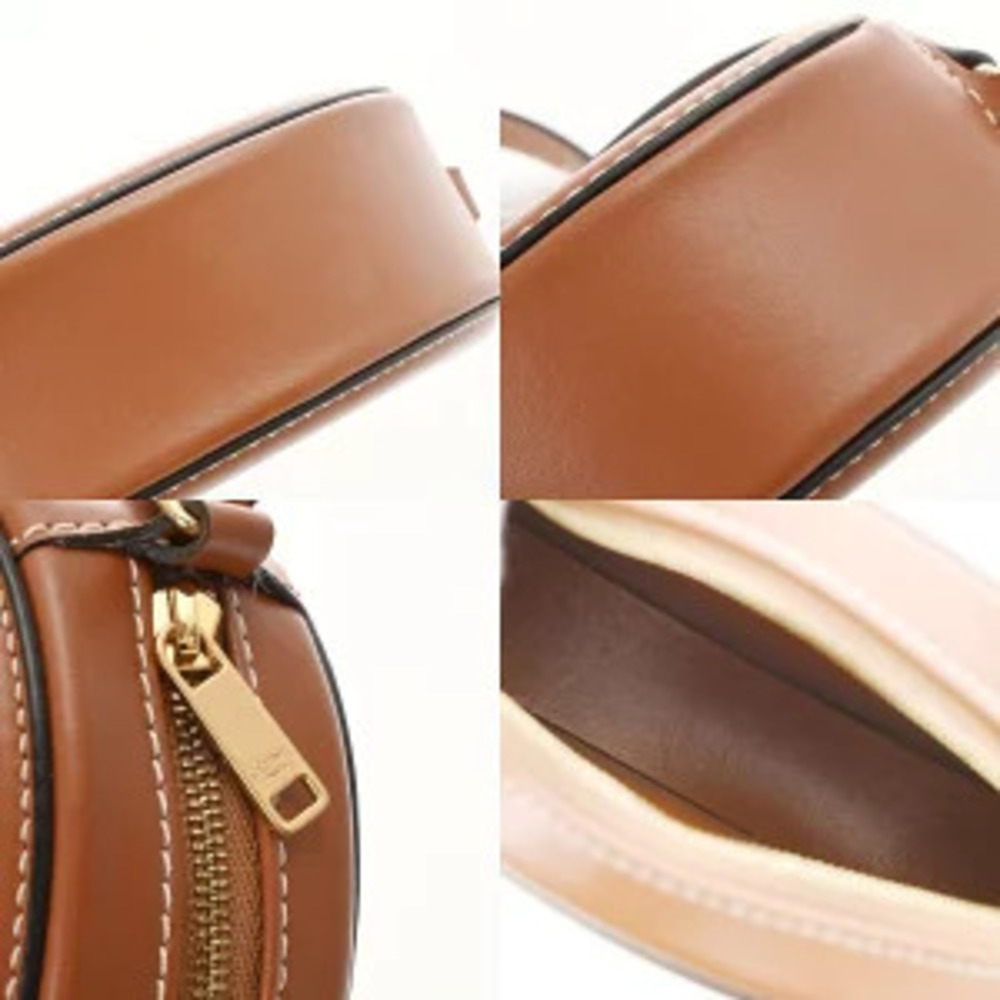 Celine Cuile Triomphe Oval Purse Tan Calfskin Shoulder Bag Handbag - Picture 8 of 9